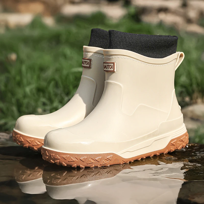 Men Winter Waterproof Rain Boo - Fishing Socks 评论和价格