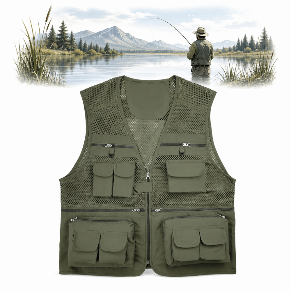 Durable with 16 Pockets Fishin - Fishing Vest 评论和价格